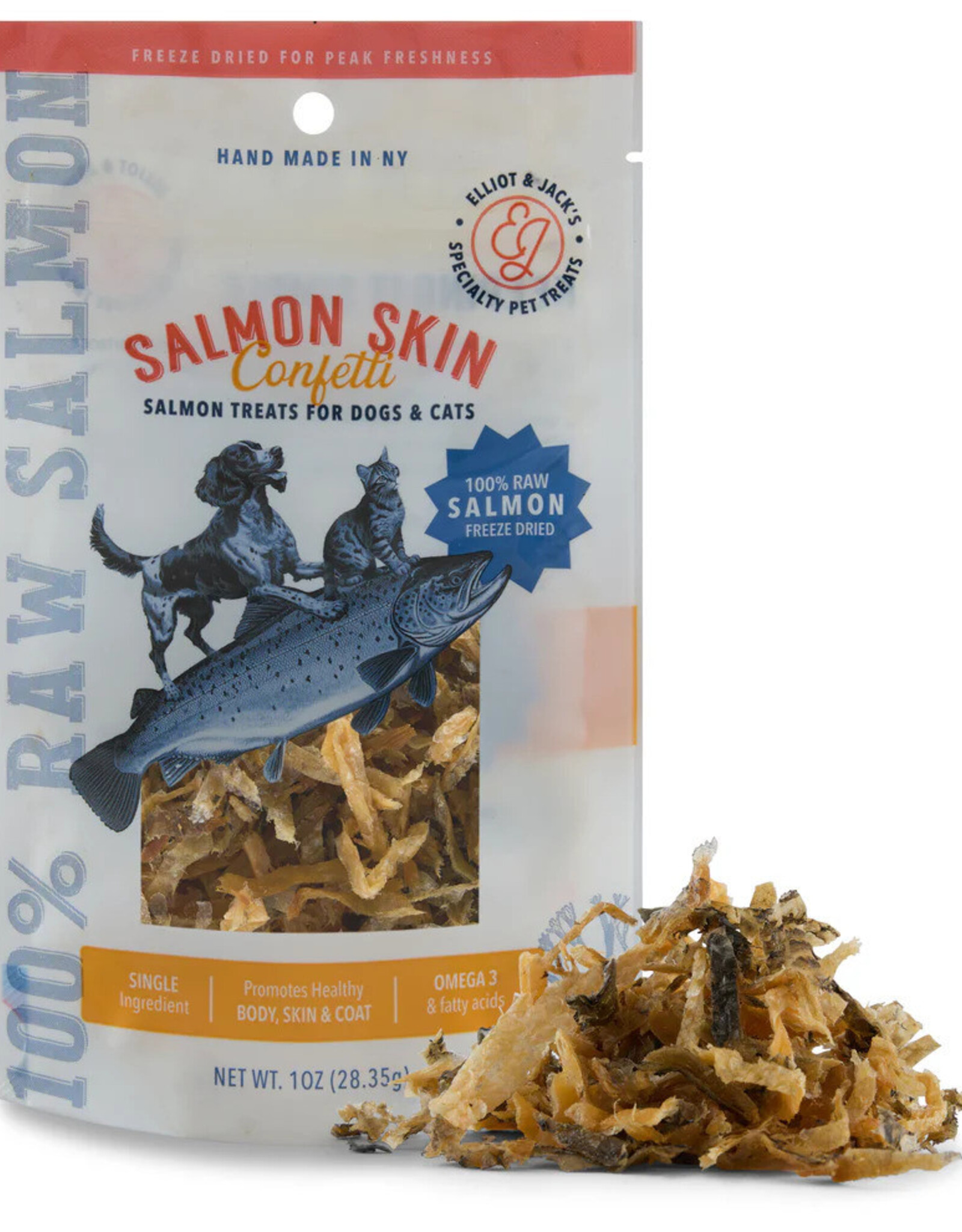 Elliott & Jack's River Street Pet Treats Elliott & Jack's Dog/Cat Treats - Salmon Skin Confetti - 2 oz.