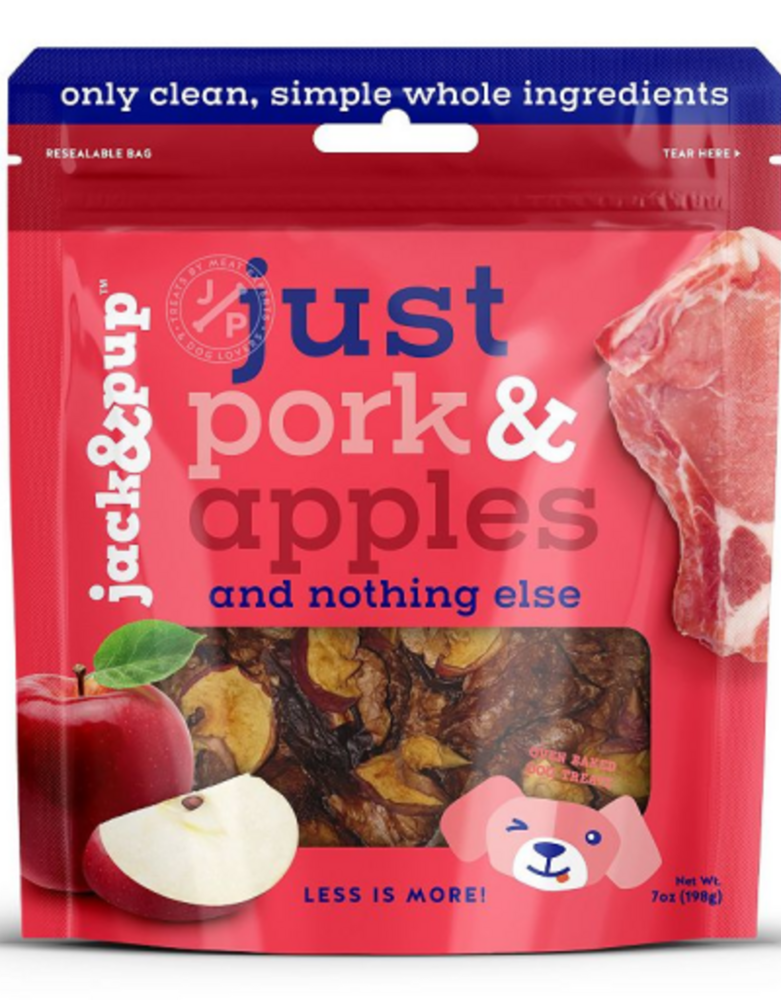 Jack & Pup Just Pork & Apple Dog Treats - 7 oz.