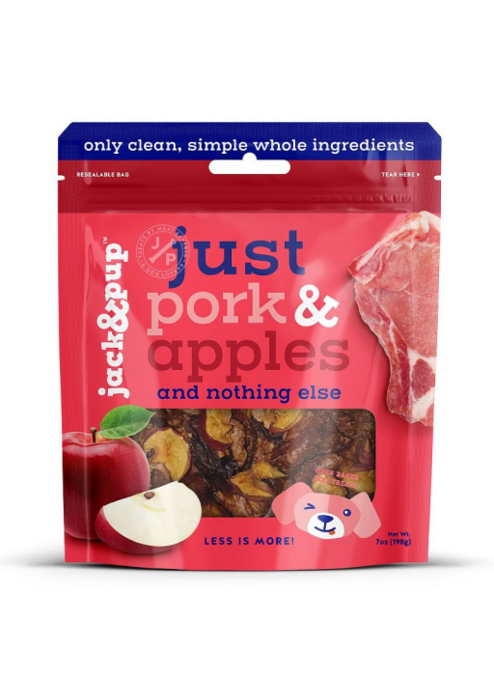 Jack & Pup Just Pork & Apple Dog Treats - 7 oz.