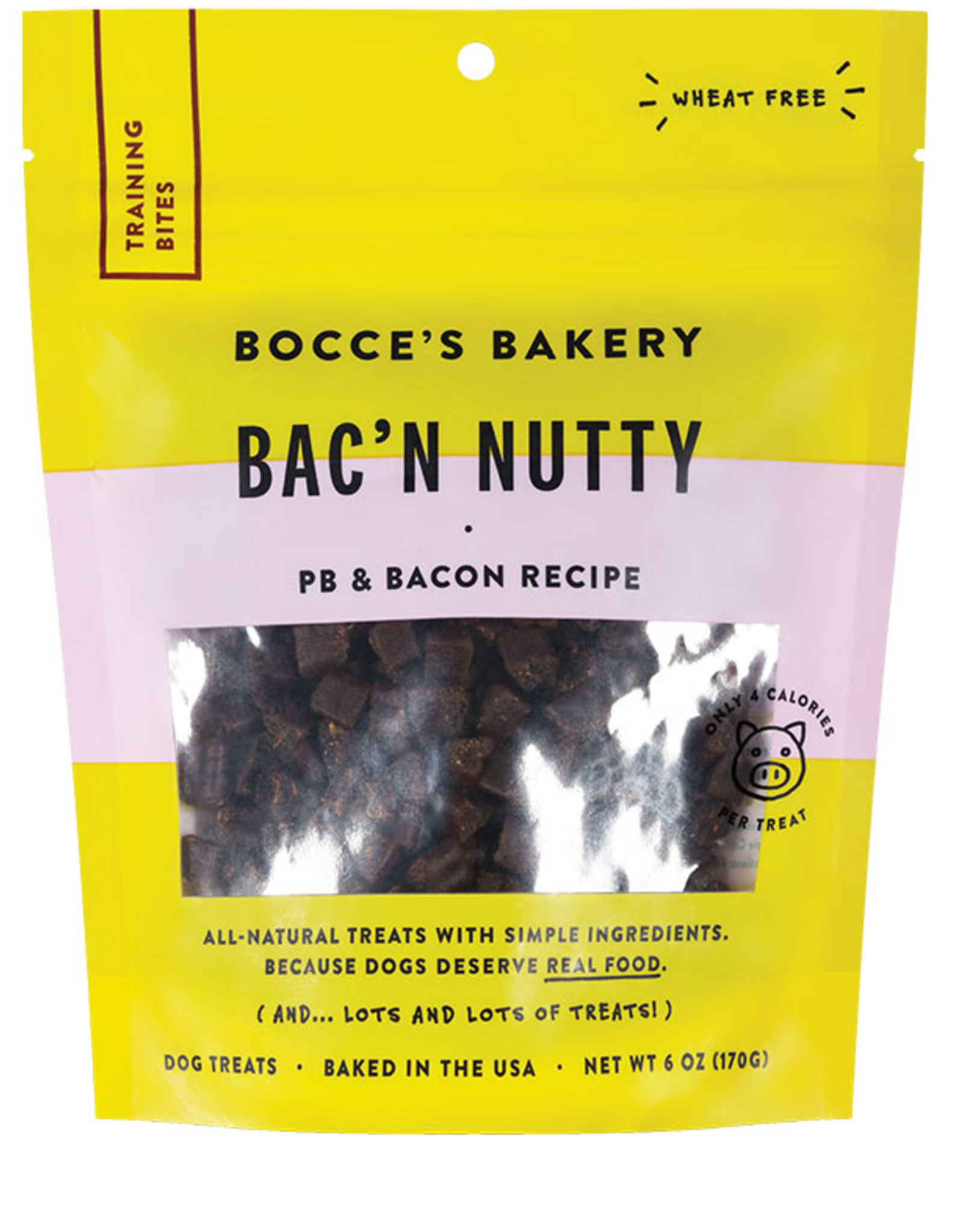 Bocce's Bakery Bocce's Bakery Dog Training Bites BACON NUTTY 6 oz