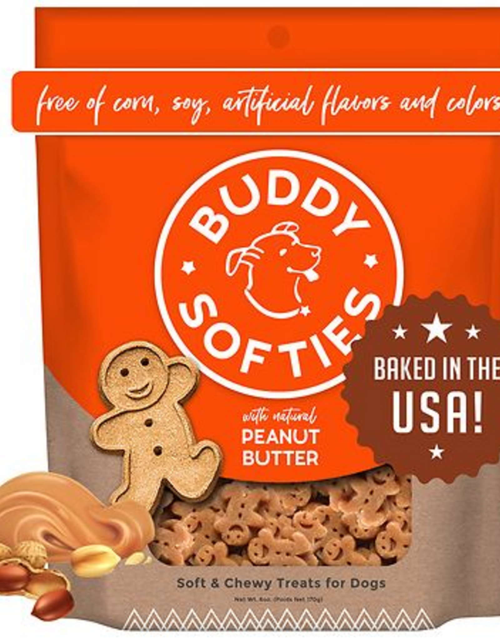 Buddy Biscuits Cloud Star Buddy Biscuits Soft & Chewy Dog Treats Peanut Butter - 6 oz