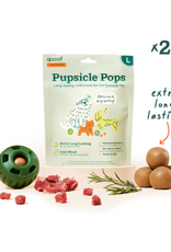 Woof WOOF DOG Pupsicle Pops Peanut Butter & Beef Refill - 8 oz, Large