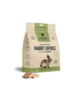Vital Essentials VITAL ESSENTIAL Freeze-Dried Rabbit Entree Dog Food Mini Patties - 14 oz