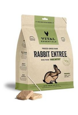 Vital Essentials VITAL ESSENTIAL Freeze-Dried Rabbit Entree Dog Food Mini Patties - 14 oz