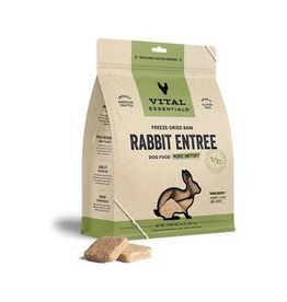 Vital Essentials VITAL ESSENTIAL Freeze-Dried Rabbit Entree Dog Food Mini Patties - 14 oz