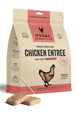 Vital Essentials VITAL ESSENTIALS Freeze-Dried Chicken Entree Dog Food Mini Patties - 14 oz