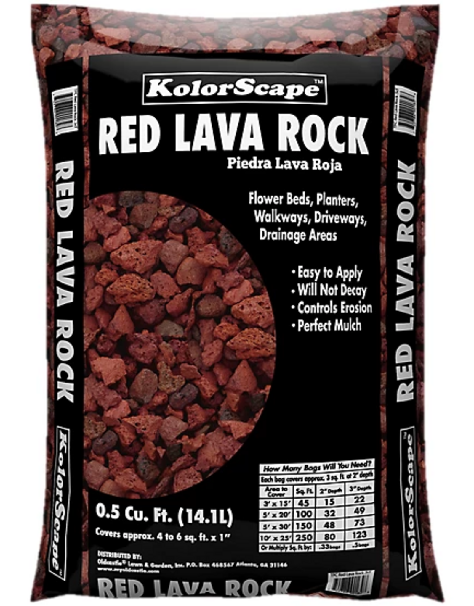 Old Castle KolorScape Red Lava Rock - Stone - 0.5 cu ft