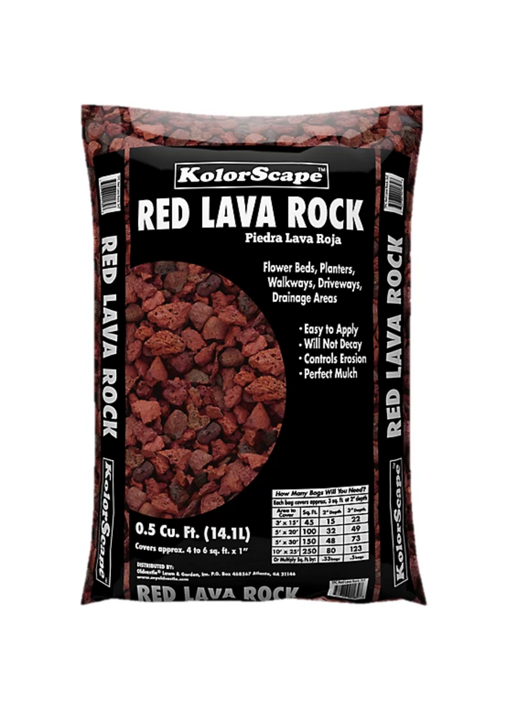 Old Castle KolorScape Red Lava Rock - Stone - 0.5 cu ft