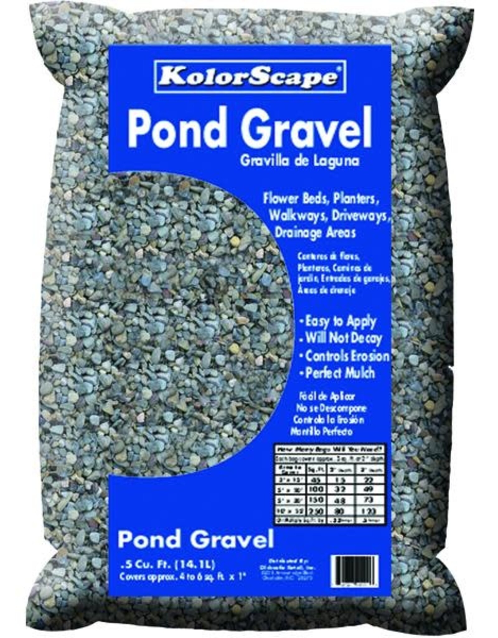 Old Castle KolorScape Pond Gravel - Stone - 0.5 cu ft