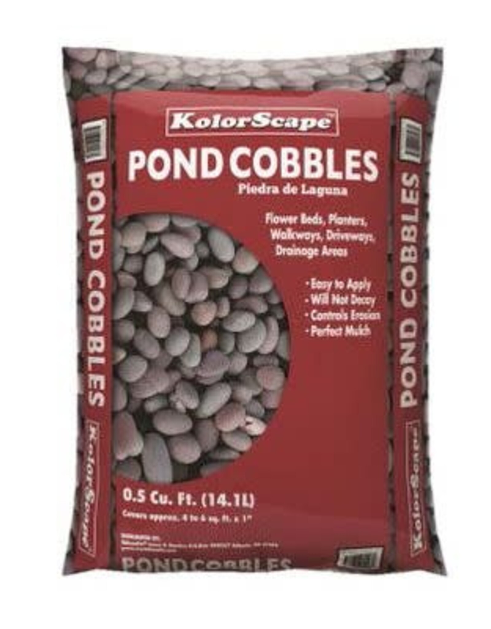 Old Castle KolorScape Pond Cobbles - Stone -  0.5 cu ft