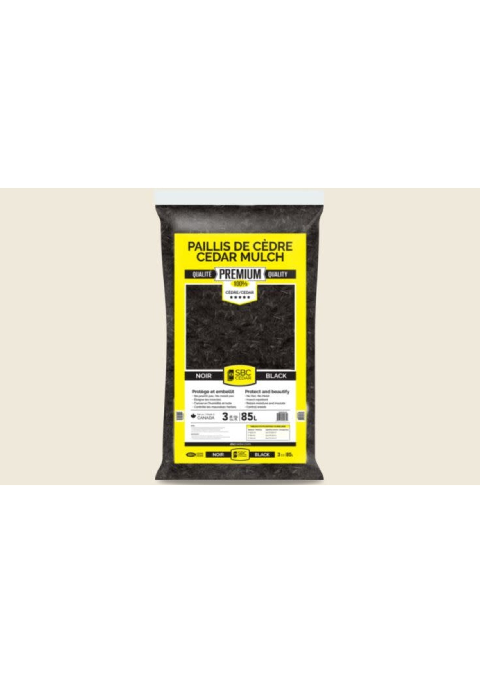 SBC Cedar SBC Black Cedar Mulch - 3 cu ft
