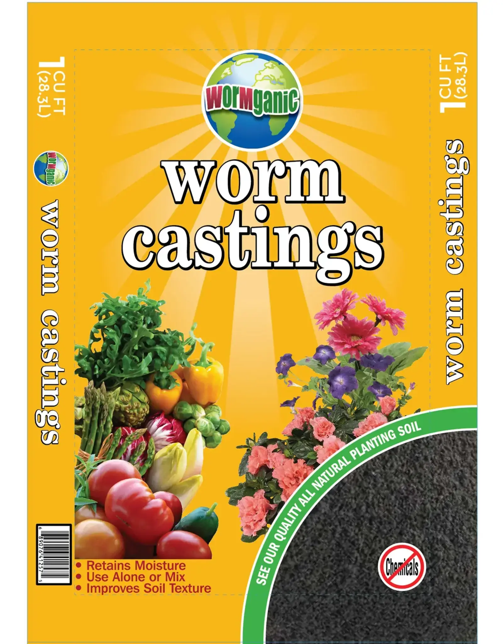 Wormganic Wormganic Organic Worm Castings - 1 cu ft