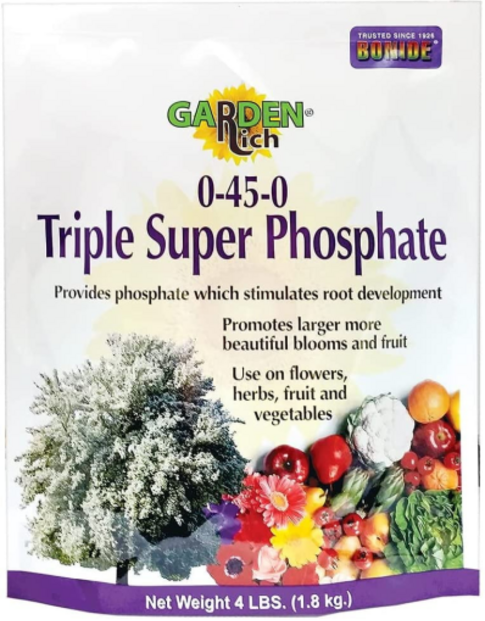 Bonide Triple Super Phosphate Garden Rich Granules Plant Food - 4 lb