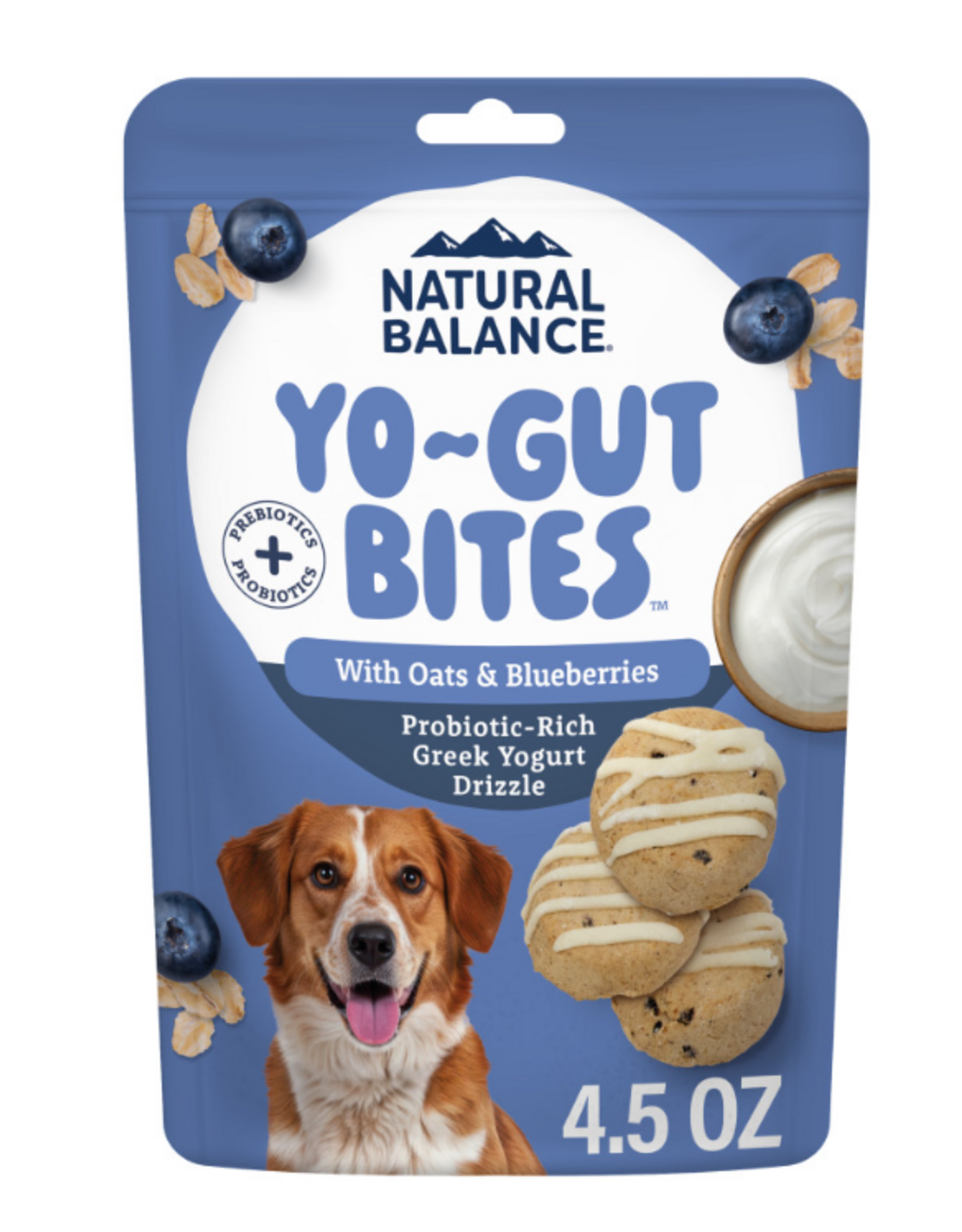 Natural Balance Natural Balance Yo-Gut Bites Oats & Blueberries 4.5oz