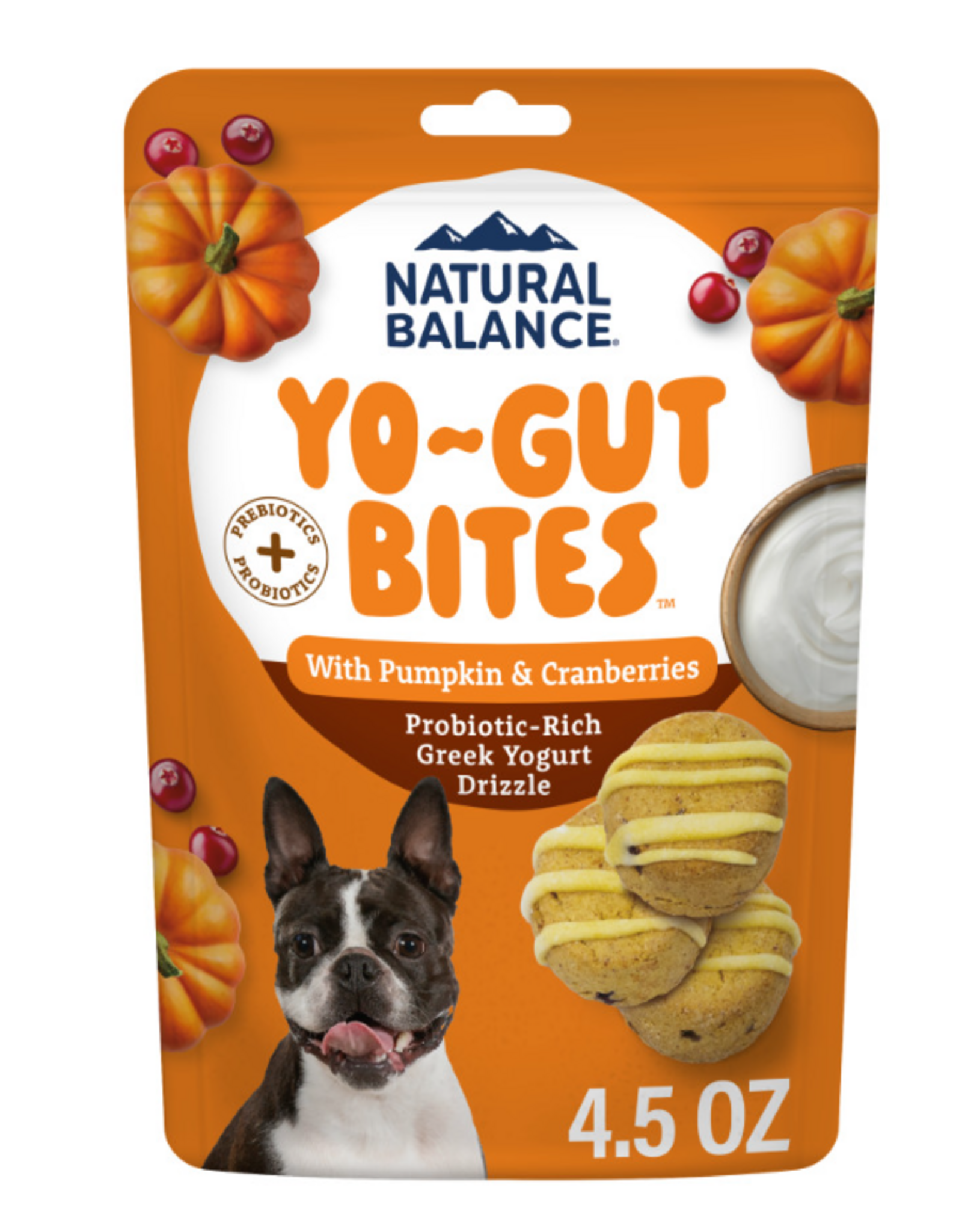 Natural Balance Natural Balance Yo-Gut Bites Pumpkin & Cranberry 4.5oz
