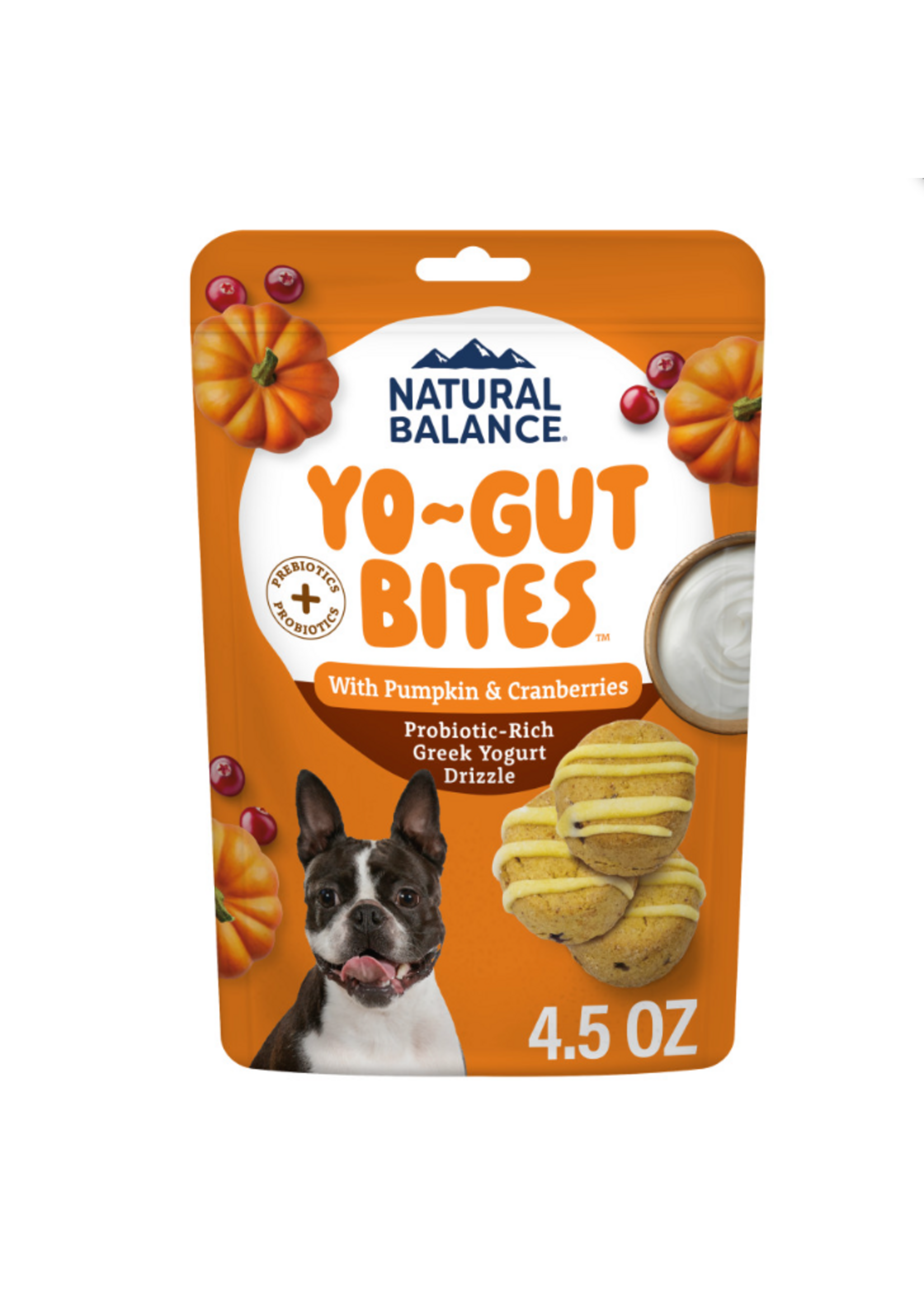 Natural Balance Natural Balance Yo-Gut Bites Pumpkin & Cranberry Dog Treats - 4.5 oz