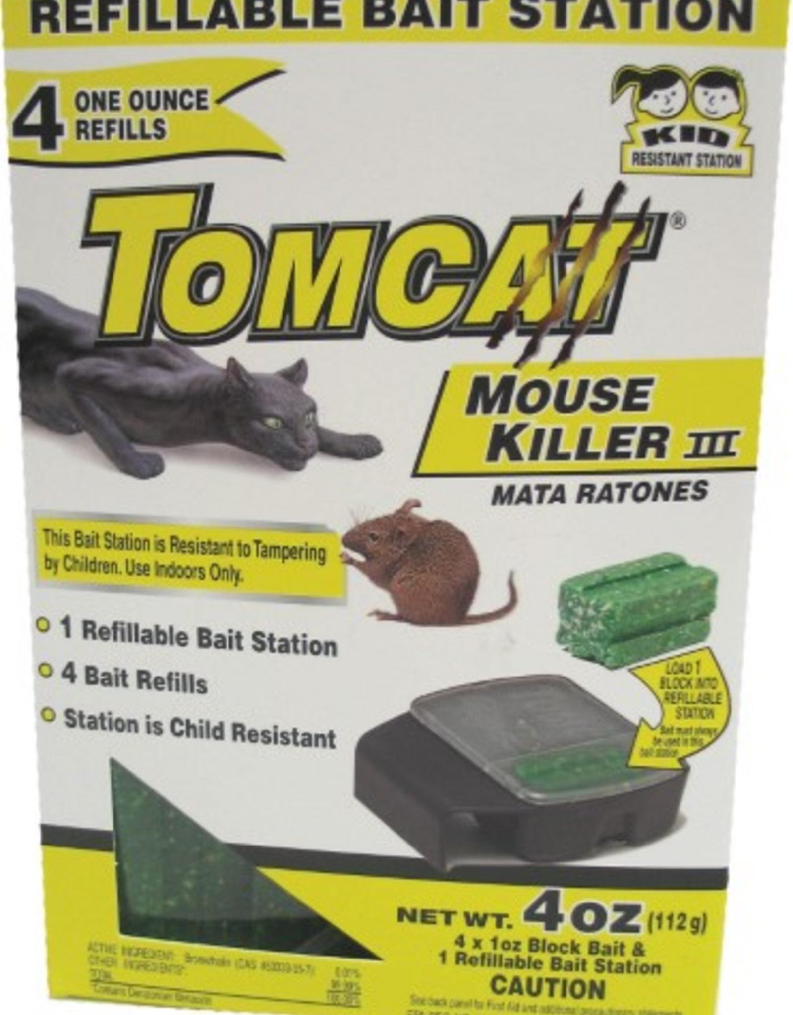 Tomcat Tomcat Mouse Killer Refillable Bait Station with 4-Count Refill