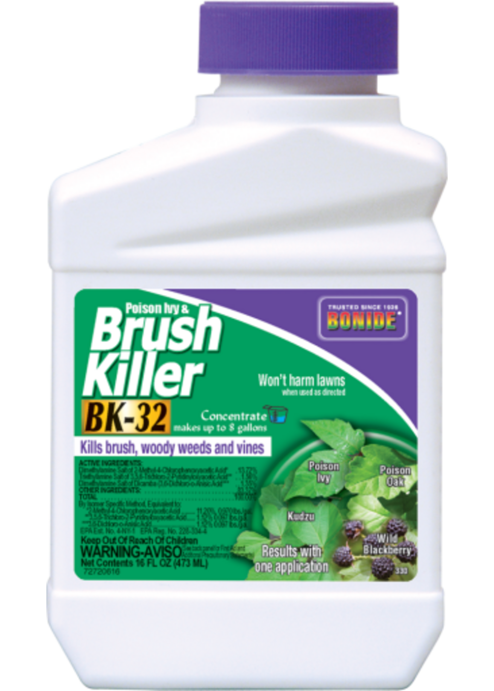 BONIDE BRUSH KILLER SUPER BK32 CONC PT 16OZ