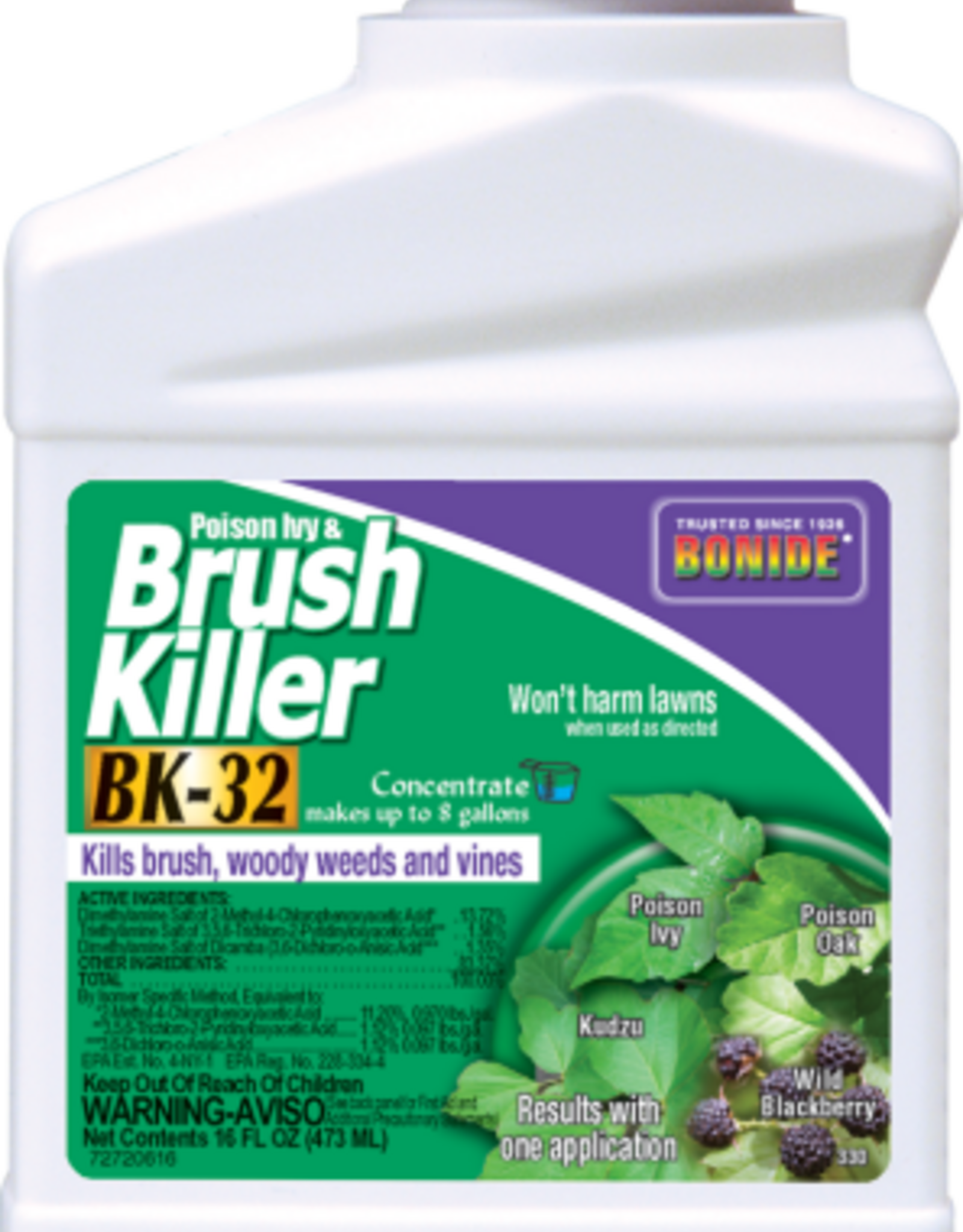 BONIDE BRUSH KILLER SUPER BK32 CONC PT 16OZ
