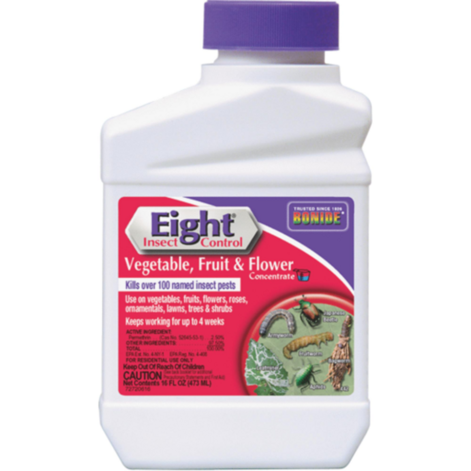 BONIDE EIGHT INSECT CONTROL VEGETABLE/FRUIT/FLOWER CONC 16OZ