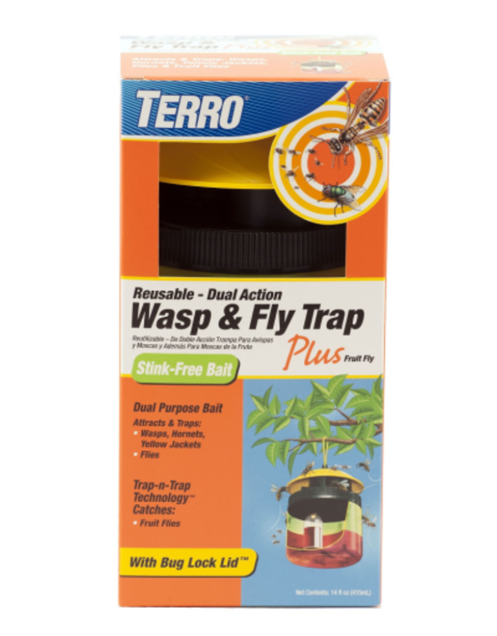 TERRO Terro Wasp & Fly Trap Plus Fruit Fly