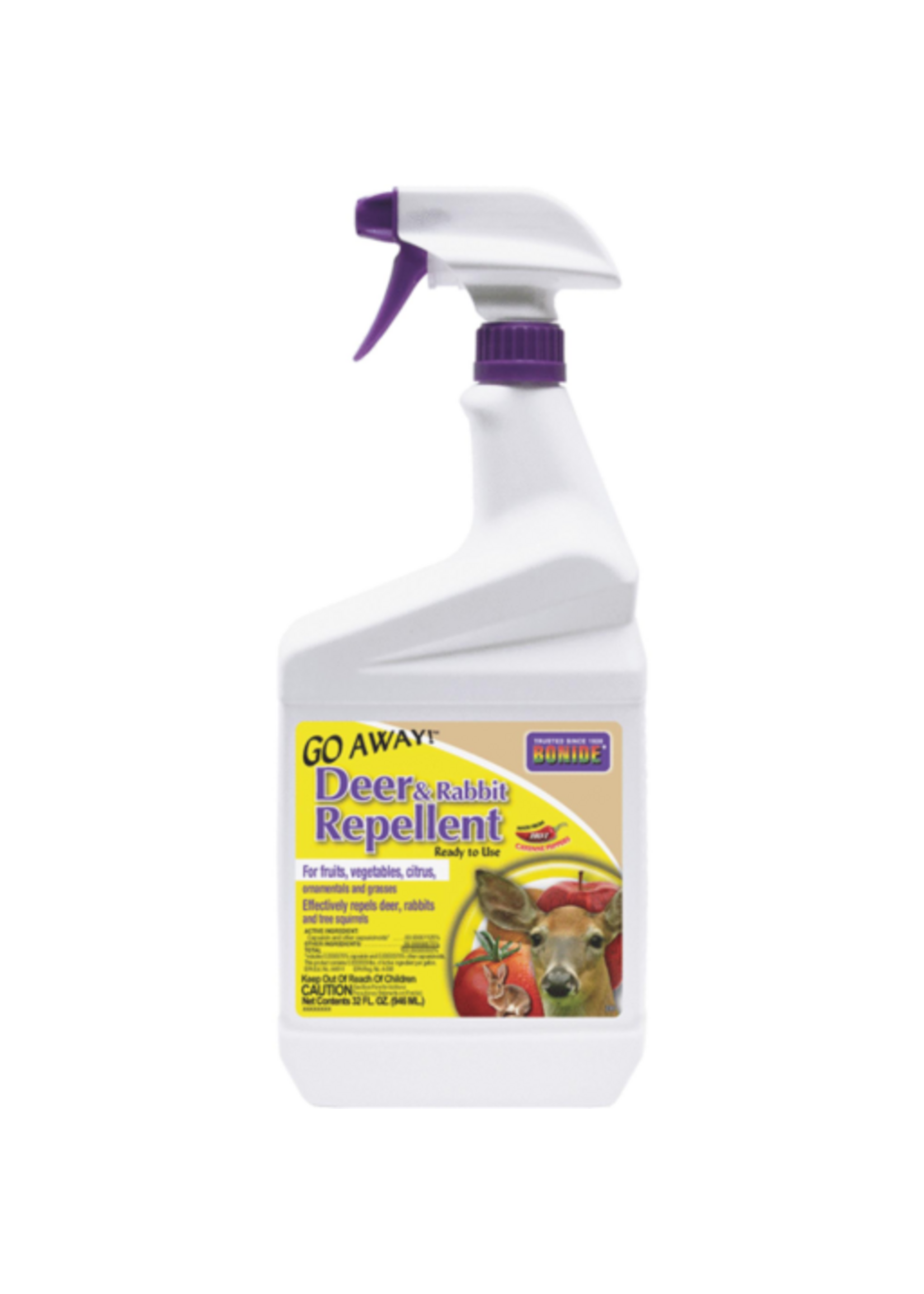 Bonide Go Away! Hot Pepper Wax Deer & Rabbit Pest Repellent RTU Spray - 32 oz