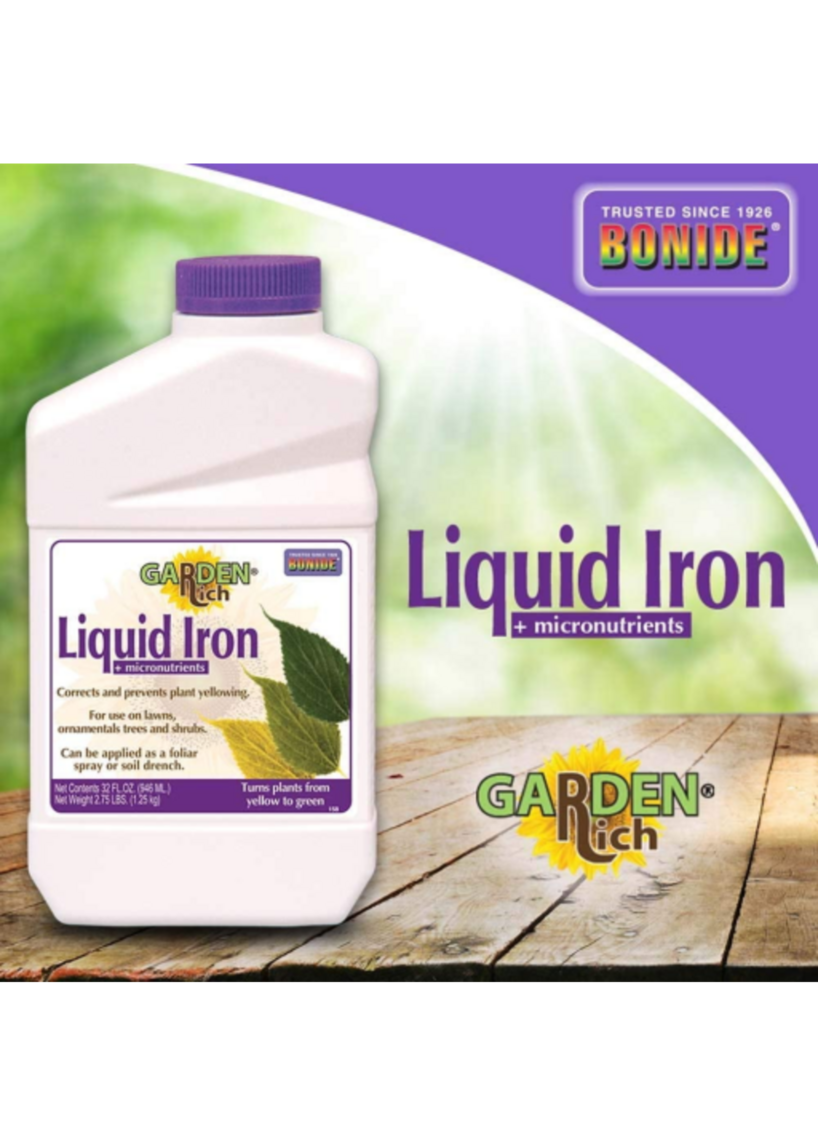 Bonide Liquid Iron Plus - 1 Quart