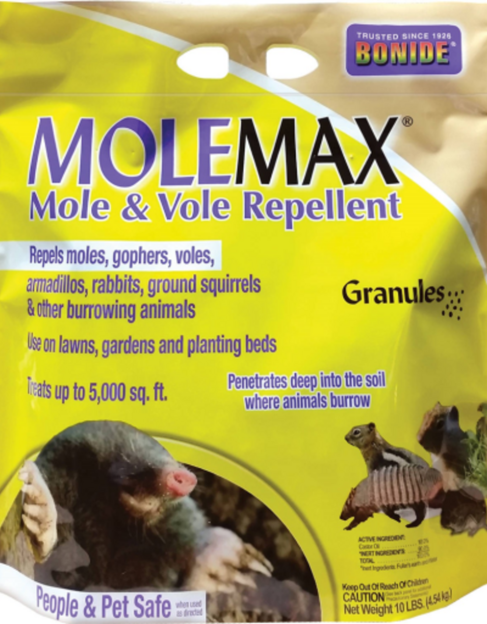 BONIDE MOLEMAX MOLE & VOLE REPELLENT 10LBS
