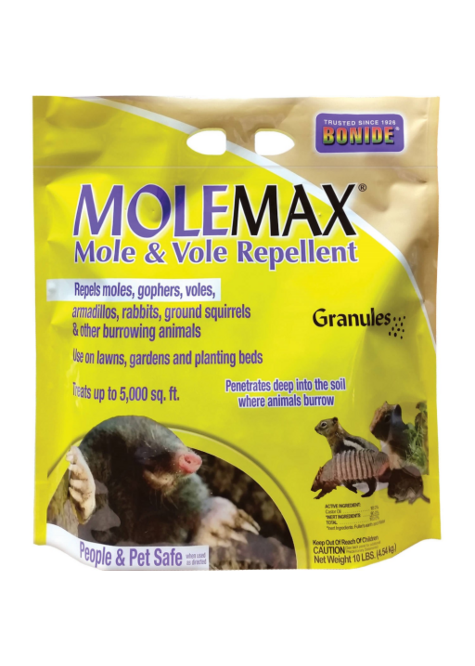 BONIDE MOLEMAX MOLE & VOLE REPELLENT 10LBS