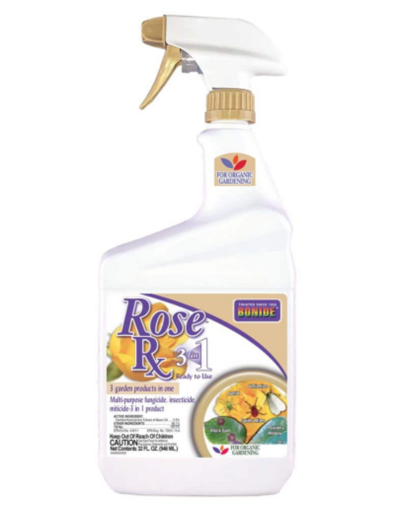 BONIDE ROSE RX 3 IN 1 (READY TO USE)  32OZ