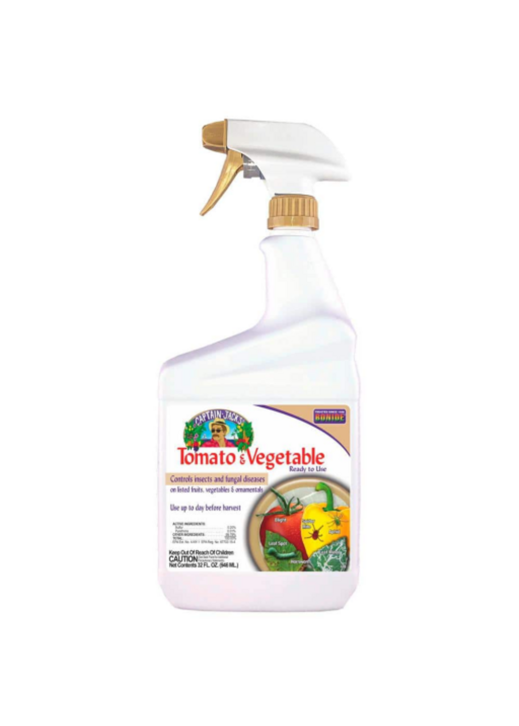 Bonide Tomato & Vegetable Pesticide 3-In-1 RTU - 32 Oz