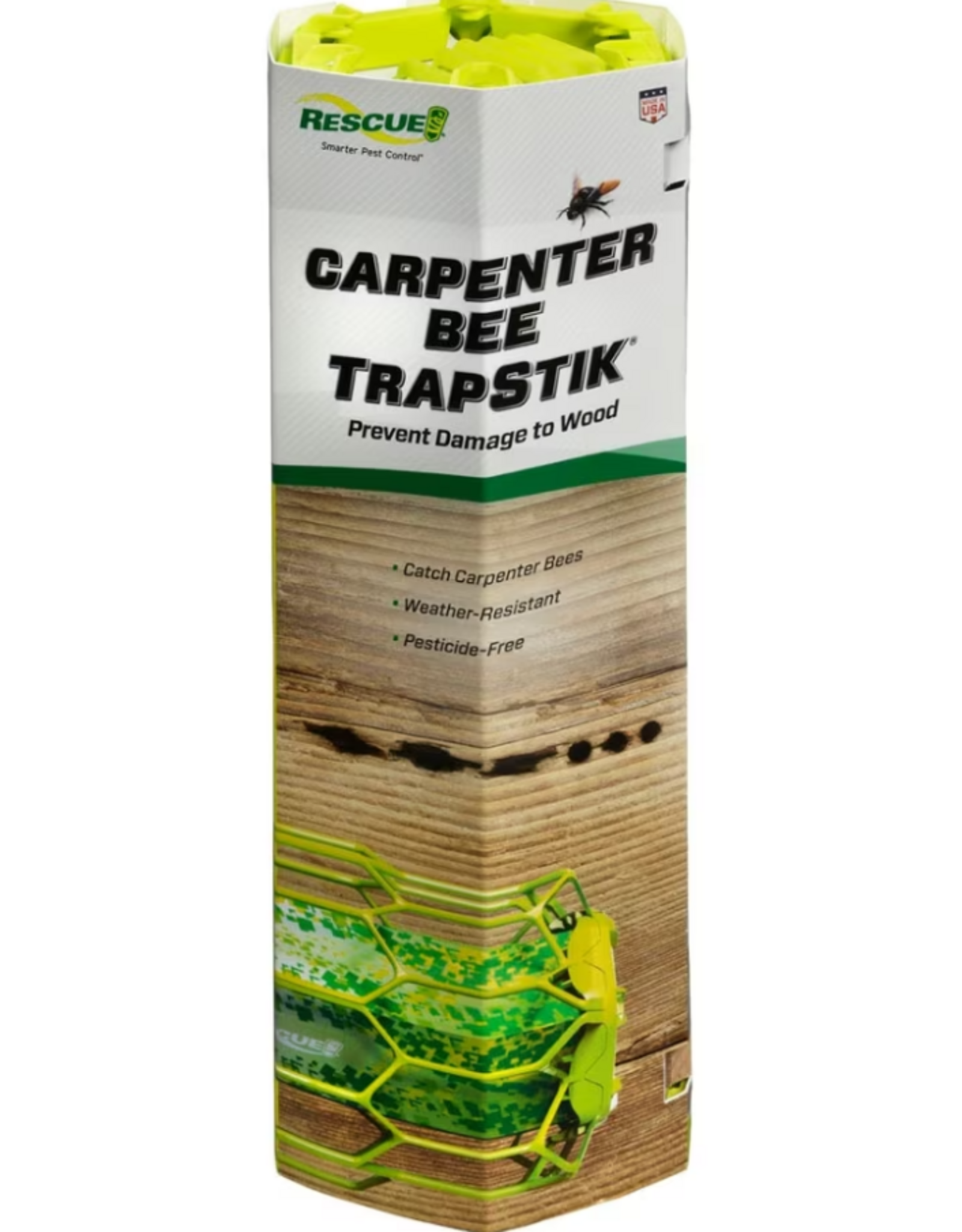 RESCUE! RESCUE! Carpenter Bee Trapstik Bee and Wasp Trap  1 Pack