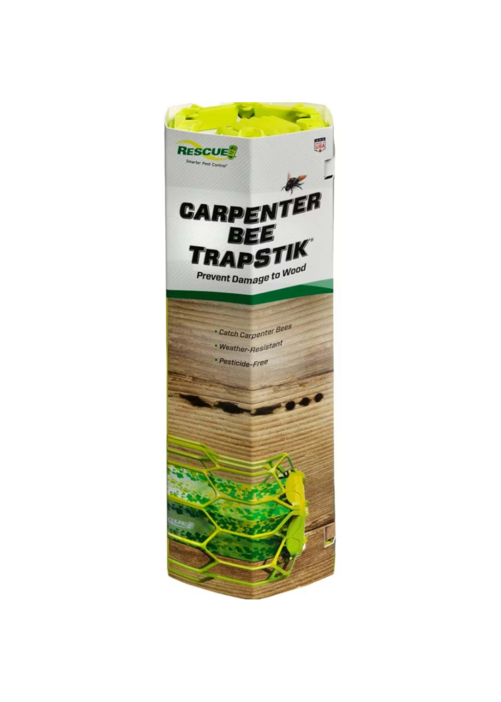 RESCUE! RESCUE! Carpenter Bee Trapstik Bee & Wasp Trap - 1 Pack