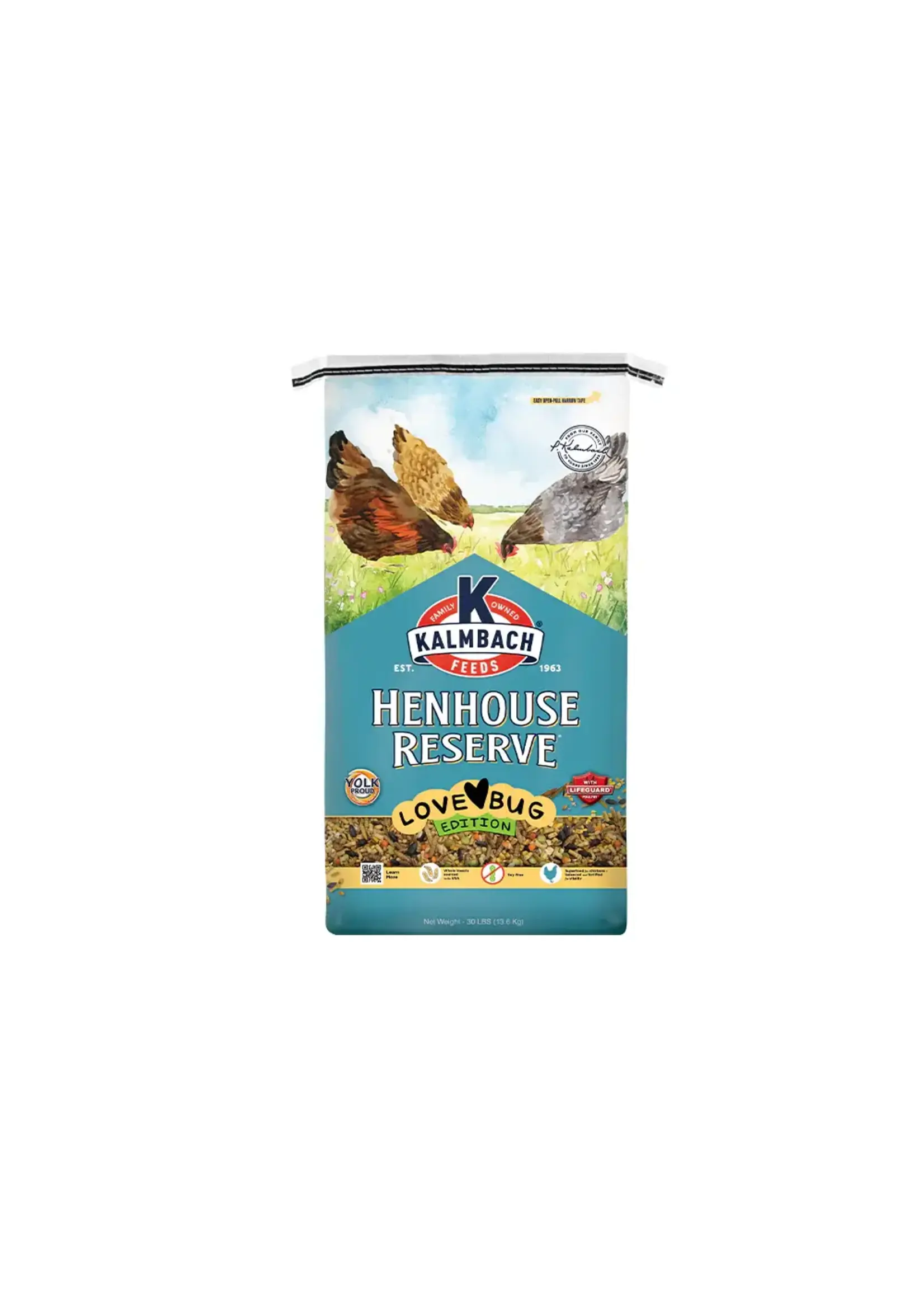 Kalmbach KALMBACH HENHOUSE RESERVE LOVE BUG LAYER SOY FREE - 30 lb