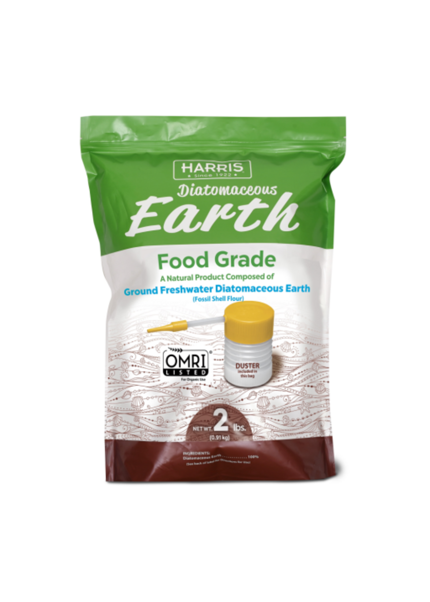 Harris Harris Diatomaceous Earth Food Grade with Duster Applicator - 2 lb