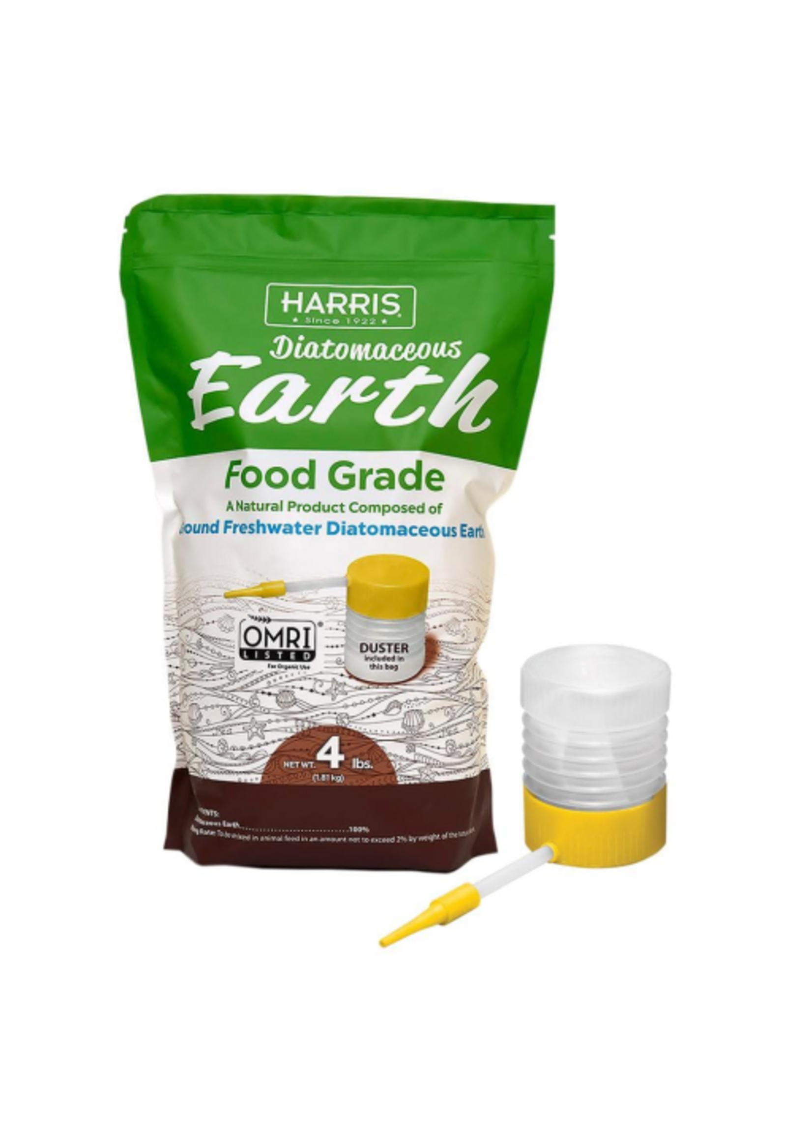 Harris Harris Diatomaceous Earth Food Grade with Applicator - 4 lb