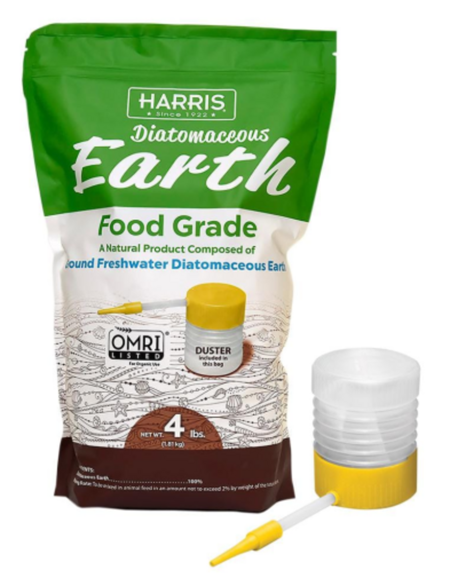 Harris Harris Diatomaceous Earth Food Grade with Applicator - 4 lb