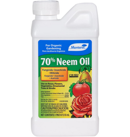Monterey Monterey 70% Neem Oil Fungicide Insecticide Miticide Concentrate Organic 16 Fl Oz
