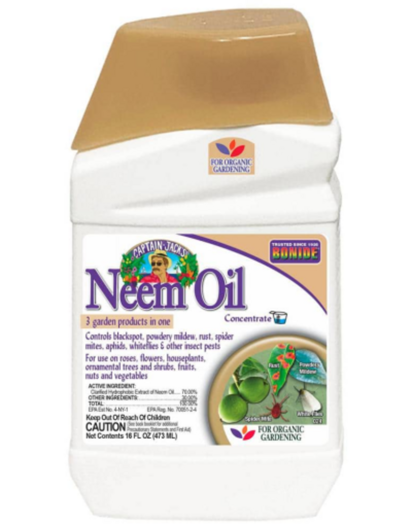 Bonide Neem Oil Fungicide  Miticide  and Insecticide Concentrate 16 fl. oz.