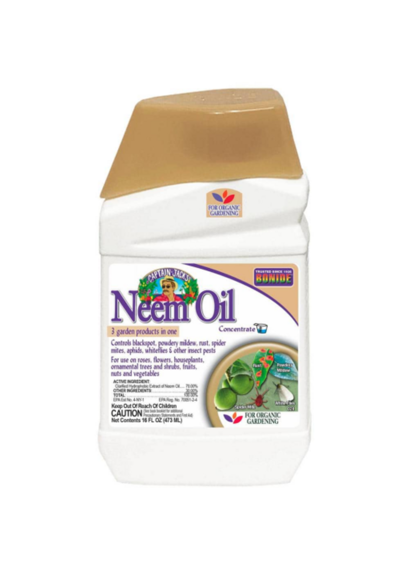 Bonide Neem Oil Fungicide  Miticide  and Insecticide Concentrate 16 fl. oz.
