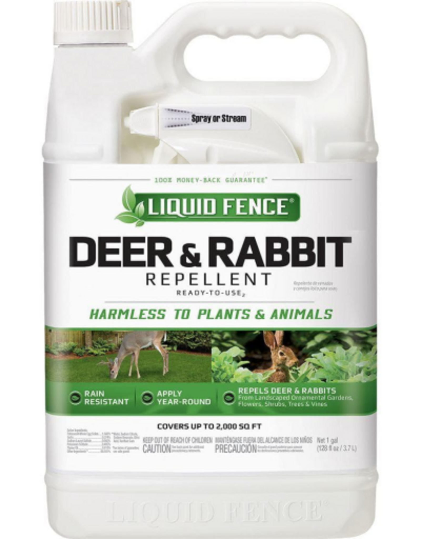 Liquid Fence Liquid Fence Deer Rabbit Repellent Spray RTU - 1 Gallon