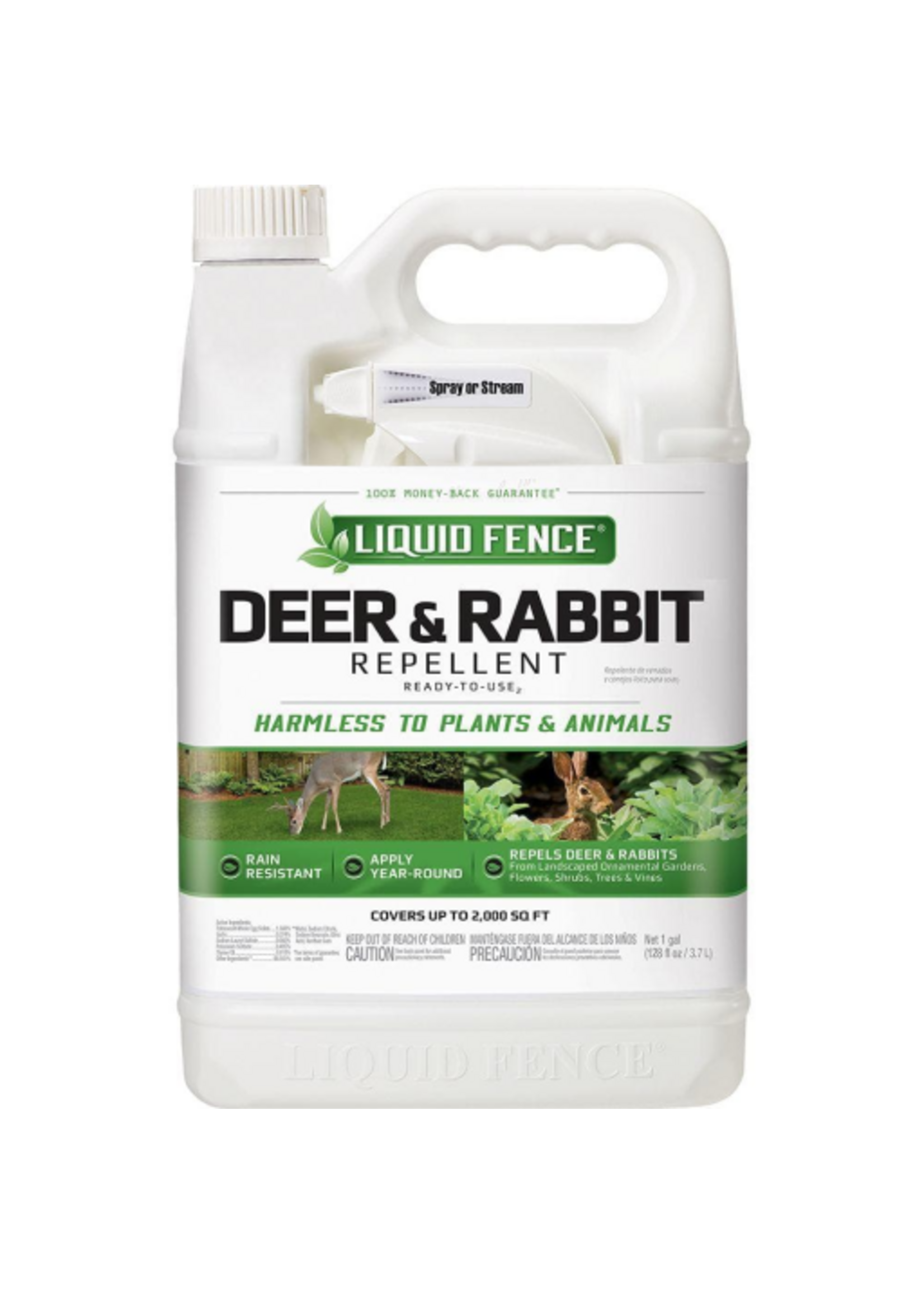 Liquid Fence Liquid Fence Deer Rabbit Repellent Spray RTU - 1 Gallon