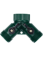 Melnor Melnor 2-Way Hose Shut Off Valve Plastic