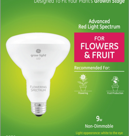 GE GE Grow LED Light Bulbs for Fruits and Flowers Indoor Floodlight - 9 Watts, Medium