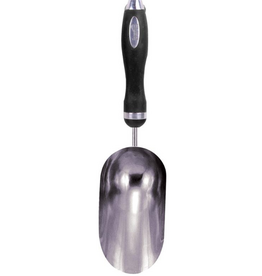 Bond Bond Steel Hand Scoop Poly Handle - Black