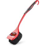 Libman Libman Long Handle Utility Scrub Brush Red Black Polypropylene Handle