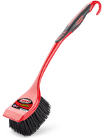 Libman Libman Long Handle Utility Scrub Brush Red Black Polypropylene Handle