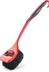 Libman Libman Long Handle Utility Scrub Brush Red Black Polypropylene Handle