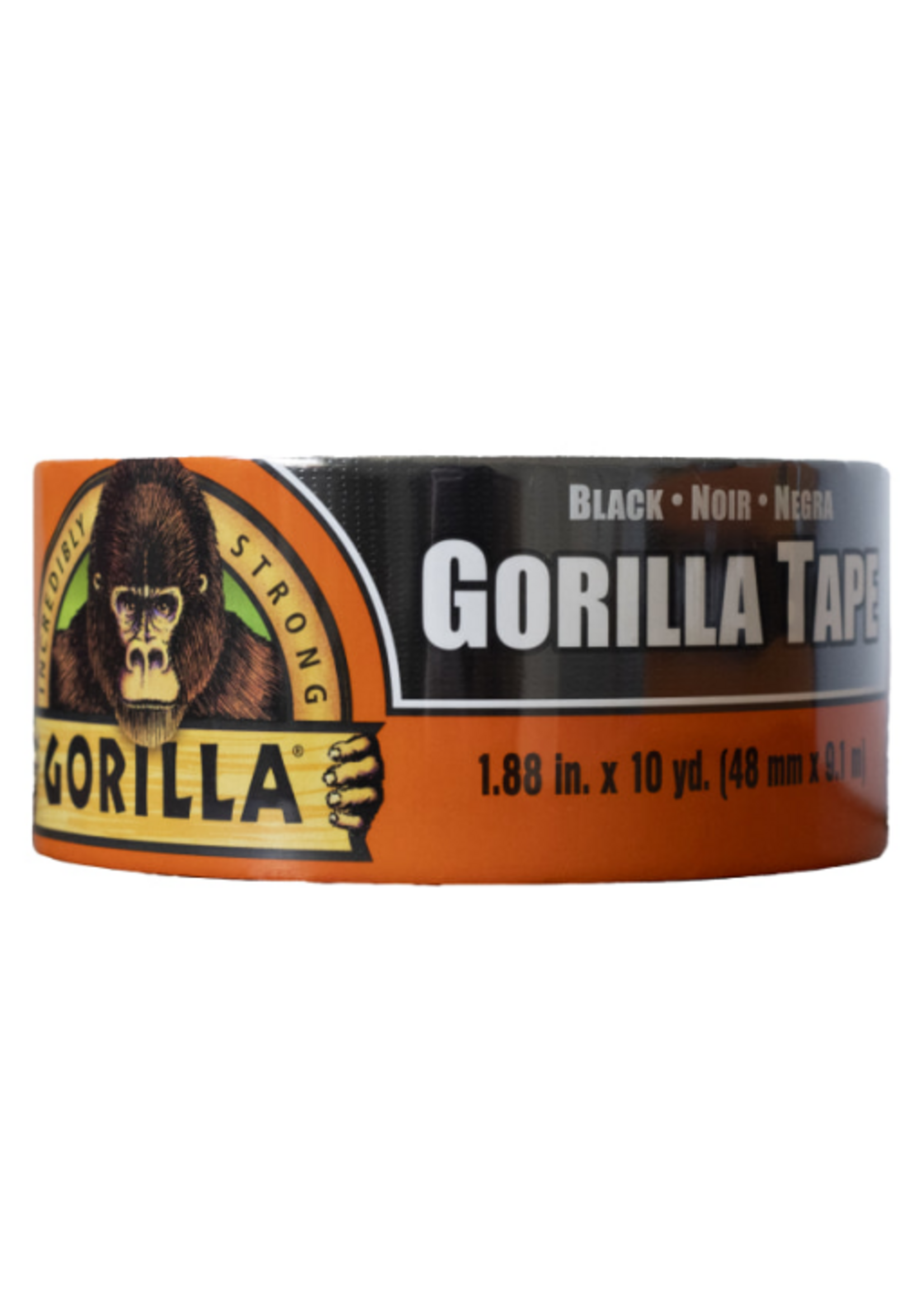 Gorilla Gorilla Tape 3' Core 1.88' X 10 Yds Black