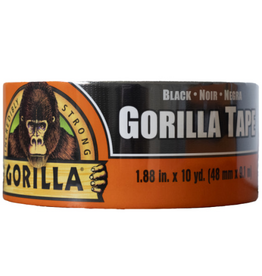 Gorilla Gorilla Tape 3' Core 1.88' X 10 Yds Black